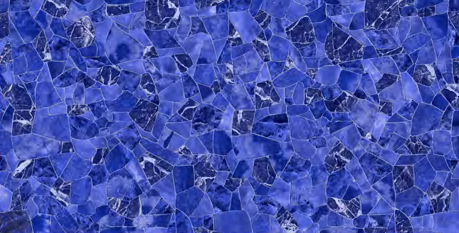Sapphire marble mosaic liner swatch